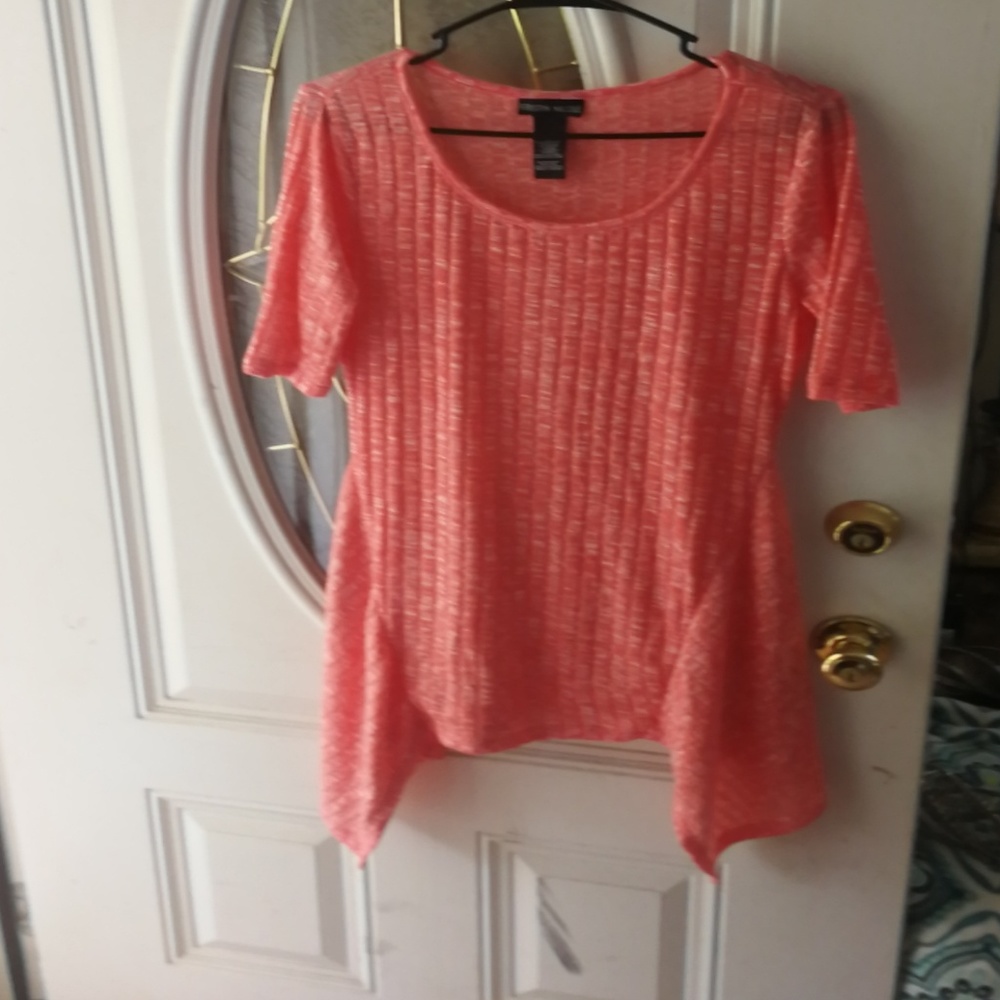 A pink shirt